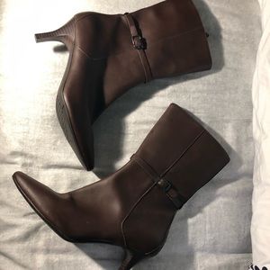 Chocolate leather rockport boots